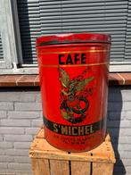 St. Michel oud koffie blik Antwerpen, Verzamelen, Blikken, Ophalen of Verzenden, Gebruikt, Koffie, Overige merken