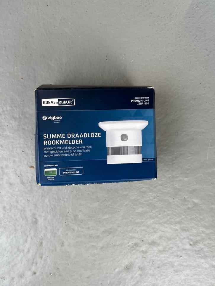 KlikAanKlikUit Slimme Draadloze Rookmelder ZSDR-850, Doe-het-zelf en Verbouw, Alarmsystemen, Nieuw, Detector, Sensor of Melder