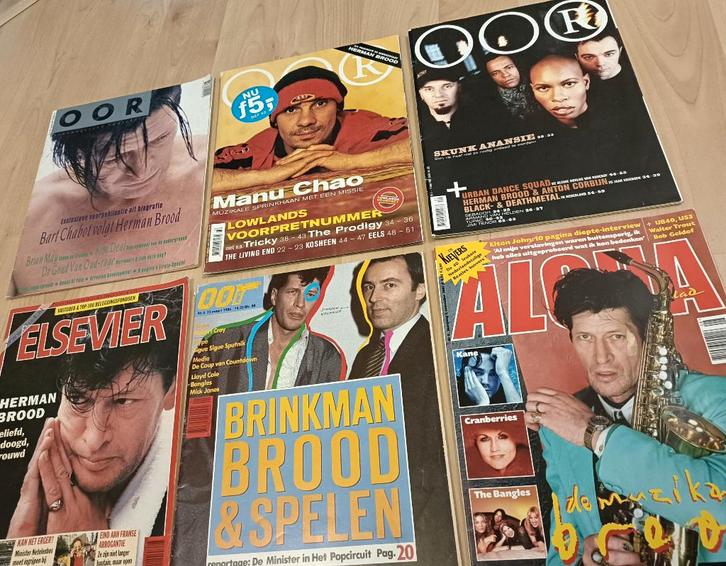 Herman Brood - Magazines / Bladen (Bewaarnummers), Boeken, Tijdschriften en Kranten, Zo goed als nieuw, Muziek, Film of Tv, Ophalen of Verzenden