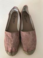 roze glimmende luipaard espadrilles maat 38 CYPRES, Ophalen of Verzenden, Zo goed als nieuw, Espadrilles of Moccasins, Roze