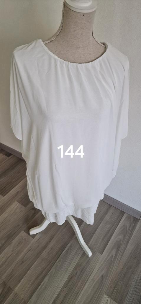 5)Te koop ZGAN gebroken wit ballon tuniek 1 maat ongv5254, Kleding | Dames, Grote Maten, Zo goed als nieuw, Blouse of Tuniek, Wit
