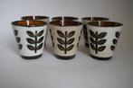 Vintage set 6x beker Boch  Rambouillet. Aardewerk jaren 70, Huis en Inrichting, Keuken | Servies, Gebruikt, Overige typen, Ophalen of Verzenden