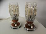 Art Deco/vintage schemerlampjes met glas., Huis en Inrichting, Ophalen