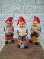 3 leuke vintage kabouters uit Frankrijk 23 cm hoog, Verzamelen, Poppetjes en Figuurtjes, Ophalen of Verzenden, Zo goed als nieuw