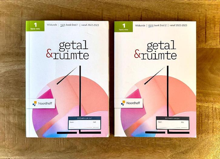 Getal & Ruimte 1 HAVO/VWO Deel 1 & 2. Wiskunde 13e editie., Boeken, Schoolboeken, Nieuw, Wiskunde B, VWO, Ophalen of Verzenden