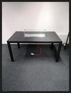 Vuurtafel-Eettafel met RVS brander, glasombouw en afdekplaat, Tuin en Terras, Ophalen, Nieuw