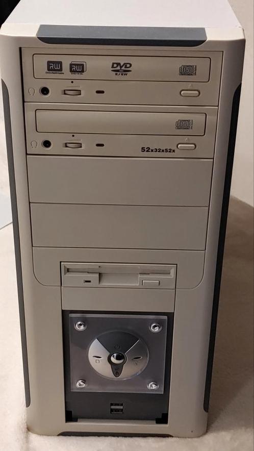 Pentium 4 3ghz  Asrock AGP P4VBB/2GB/SB-Live (incomplete pc), Computers en Software, Vintage Computers, Ophalen of Verzenden