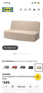 Slaapbank nyhamn Ikea, Overige materialen, Beige, Tweepersoons, Zo goed als nieuw