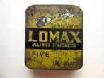 Oud doosje Lumax auto fuses - blikken zekeringen, Verzamelen, Blikken, Ophalen of Verzenden, Gebruikt, Overige