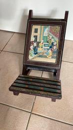 Wood chair/ book holder handpainted klein, Ophalen of Verzenden