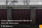 Garagebox TE KOOP of TE HUUR 16m2 Adam Nieuw-West, Huizen en Kamers, Garages en Parkeerplaatsen, Amsterdam