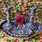 Engels antieke kaptafel set/dressing table set, Ophalen of Verzenden