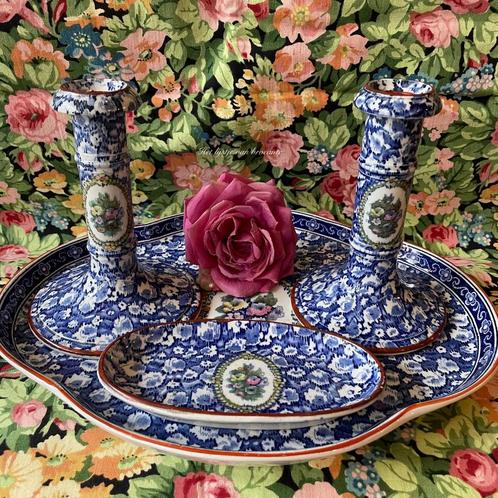 Engels antieke kaptafel set/dressing table set, Antiek en Kunst, Curiosa en Brocante, Ophalen of Verzenden