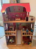 Poppenhuis met toebehoor, Kinderen en Baby's, Speelgoed | Poppenhuizen, Ophalen, Gebruikt, Poppenhuis