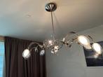 Moderne kroonluchter met glazen details, Huis en Inrichting, Lampen | Hanglampen, Ophalen of Verzenden, Zo goed als nieuw, Glas
