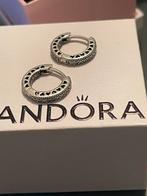 Pandora creolen 924 zilver, Sieraden, Tassen en Uiterlijk, Ringen, Ophalen of Verzenden, Zo goed als nieuw, Zilver, Dame