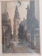 j.w. lindeman. pentekening. vermoedelijk pieterskerk leiden., Ophalen