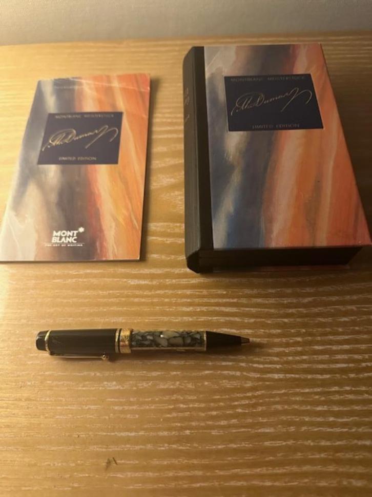 montblanc A Dumas Writers editie Balpen., Verzamelen, Pennenverzamelingen, Zo goed als nieuw, Balpen, Mont Blanc, Met doosje, Ophalen of Verzenden