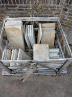 Partij Kwartsiet tegels, 4m2, stroken voor buiten, Tuin en Terras, Ophalen, Nieuw, Terrastegels, Natuursteen