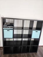 Zwarte ikea kallax kast, Huis en Inrichting, Kasten | Wandmeubels, Ophalen, Gebruikt, 25 tot 50 cm, Minder dan 150 cm