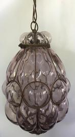 Venetiaanse hanglamp -Authentiek - licht paars Rond 1950, Ophalen