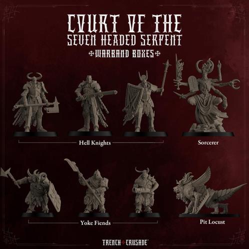 Court of the Seven Headed Serpent Warband - Trench Crusade, Hobby en Vrije tijd, Wargaming, Nieuw, Warhammer 40000, Figuurtje(s)