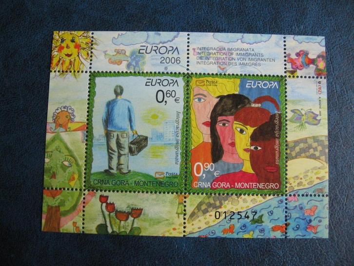 CEPT-Europa, blokje MONTENEGRO, 2006, postfris, Postzegels en Munten, Postzegels | Thematische zegels, Postfris, Overige thema's