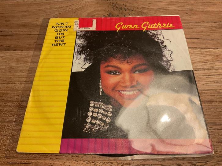 Gwen Guthrie, Ain’t nothin’ goin’ on but the rent, Cd's en Dvd's, Vinyl Singles, Single, 7 inch, Ophalen of Verzenden