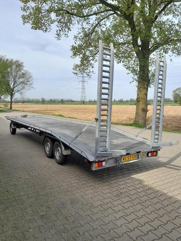 Schamelwagen oprijwagen 3500 KG 8,5 x 2,10 meter stalen bode