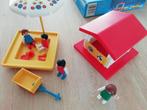 Playmobil speelhuisje en zandbak 3497 vintage, Ophalen of Verzenden, Zo goed als nieuw, Complete set
