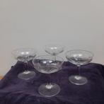 4 oude likeur, champagne glaasjes, Ophalen of Verzenden