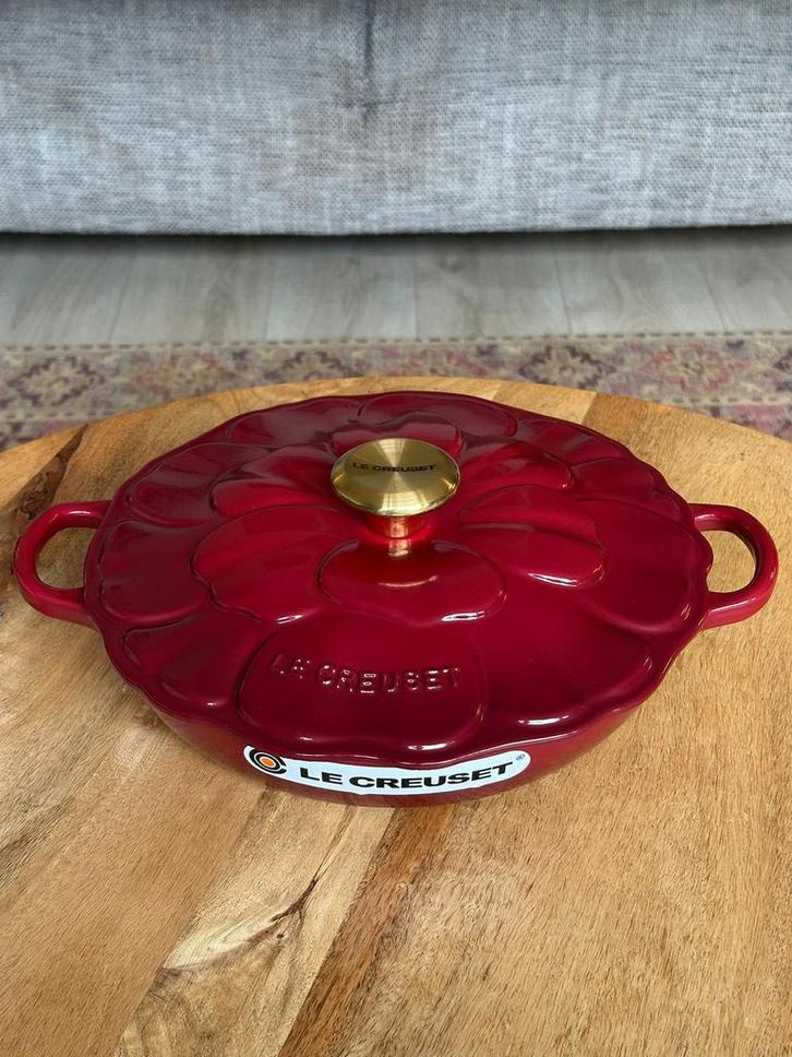 Le Creuset Gietijzeren Blossom Braadpan 26 cm – Rhône, Huis en Inrichting, Keuken | Potten en Pannen, Nieuw, Koekenpan of Braadpan