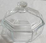 Glazen bonbonschaaltje met deksel. Schaaltje glas. Cadeau ?, Ophalen of Verzenden, Overige stijlen, Glas, Schaal of Schalen