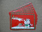 Kerst placemats 6 stuks nieuw, Ophalen of Verzenden, Nieuw, Rechthoek