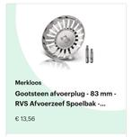 Gootsteen afvoerplug, 83 mm, RVS afvoerzeef spoelbak, Huis en Inrichting, Verzenden, Zo goed als nieuw