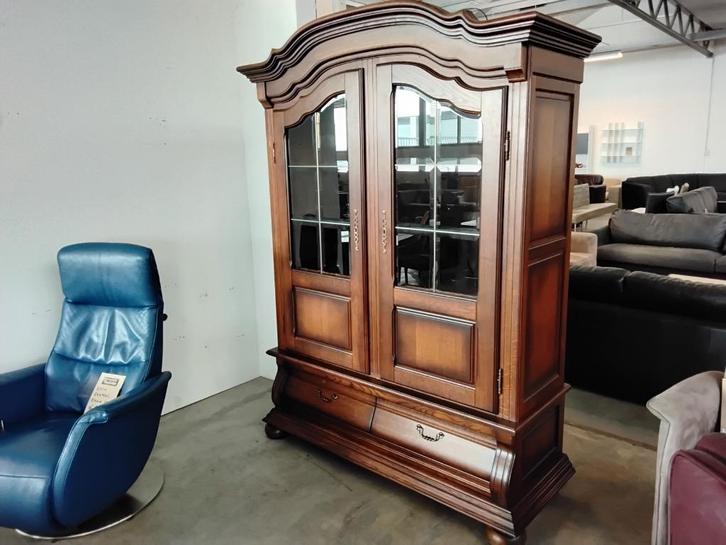 vitrinekast, schitterend!! Breed 150cm, hoog ruim 200cm, Huis en Inrichting, Kasten | Vitrinekasten, Zo goed als nieuw, 200 cm of meer