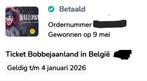 Entree kaarten voor 2 personen Bobbejaanland, Tickets en Kaartjes, Drie personen of meer, Overige soorten, Pretpark