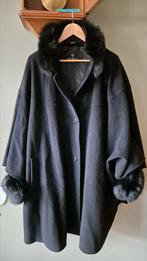 Zgan cape wollen en cashmere zwart mt 50 Isabell, Kleding | Dames, Jassen | Winter, Isabell, Zwart, Maat 46/48 (XL) of groter
