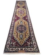 Handmade Heriz okergeel Bessarabia wol tapijt loper 77x357cm