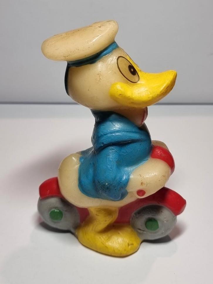 Vintage 1960 Donald Duck Disney wax figuur, Verzamelen, Disney, Zo goed als nieuw, Beeldje of Figuurtje, Donald Duck, Ophalen
