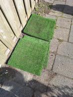 Kunstgras tegels 4x, Ophalen, Gebruikt, Minder dan 10 m²