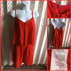NAFNAF rode damesjurk rits halslijn taillebandjes S, Maat 38/40 (M), Cocktailjurk, Ophalen of Verzenden, Gedragen