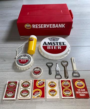 Reclame spullen Amstel speelkaarten openers frisbee pullen beschikbaar voor biedingen