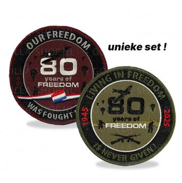 80 jaar vrijheid PATCHES beschikbaar voor biedingen