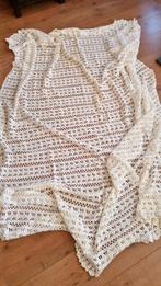 MOOI crêmekleur gehaakt beddensprei 1.80mx2.00m, Overige kleuren, Overige typen, Ophalen of Verzenden, Nieuw