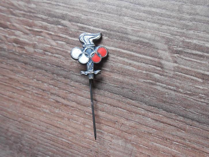 Speld Pools Olympisch Comite zilverkleur, Verzamelen, Speldjes, Pins en Buttons, Gebruikt, Speldje of Pin, Overige onderwerpen