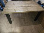 Steigerhouten eettafel 120x170 Stalen Poten grote Tafel, Ophalen, 100 tot 150 cm, Zo goed als nieuw, Vijf personen of meer