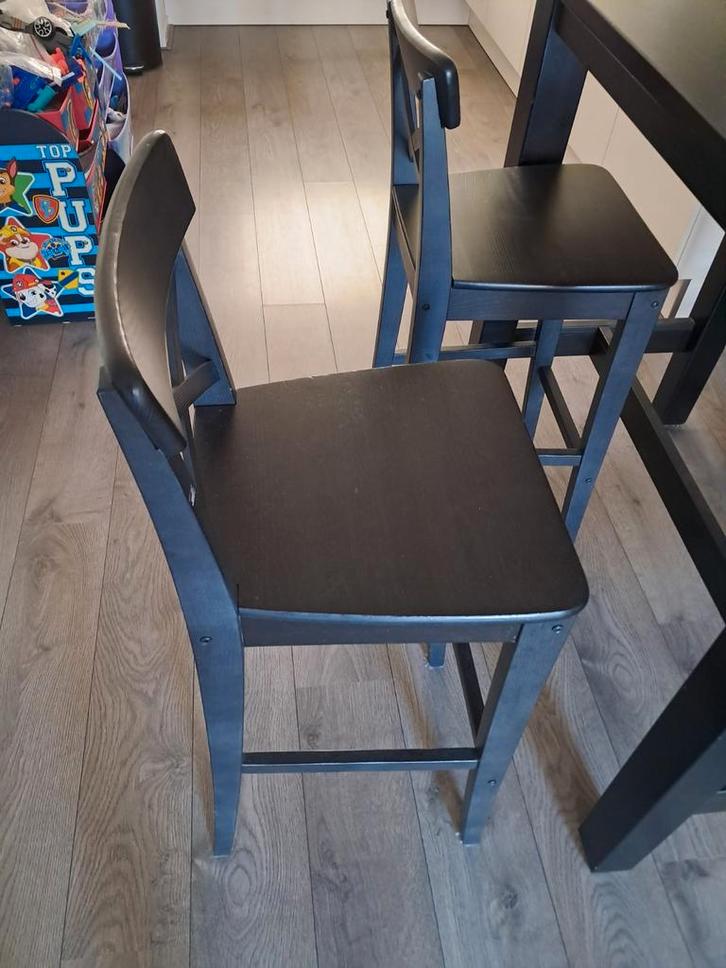 Tafel met 4 stoelen, Huis en Inrichting, Complete eetkamers, Gebruikt, 4 tot 6 stoelen, Ophalen