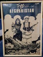 Free Afghanistan ~1980 Afgan-Soviet oorlog propaganda litho, Antiek en Kunst, Ophalen of Verzenden