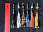 Leren kwastjes/tassels voor aan halsband, Ophalen, Handgemaakt, Nieuw